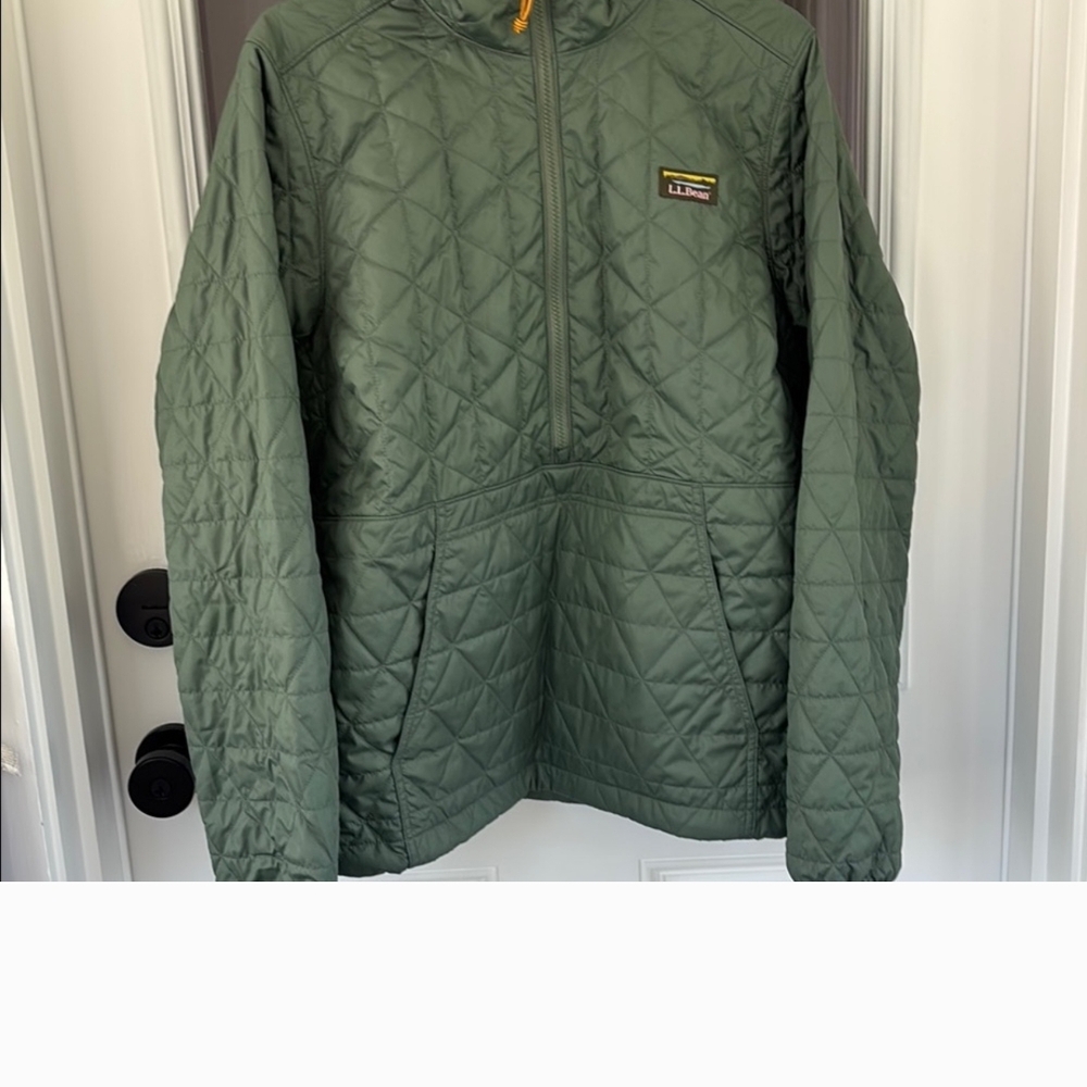ISO! ISO L.L. Bean Olive Quilted Pullover